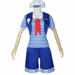 Stranger Things Sæson 3 Scoop Ahoy Steve Harrington Cosplay Kostume Halloween V woman XL