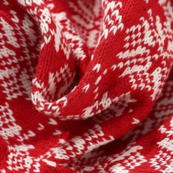 Strik Santa Hat, Julehat til Voksne, Unisex Hvid Komfort Plys Tykkere Julefestartikler(