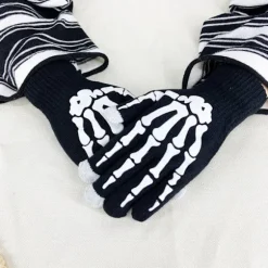 Strikkede varme handsker med fuld finger Handsker Nyhed Foto rekvisitter Halloween festartikler Scene rekvisitter Halloween handsker Stretch strikkede handsker | Fyndiq