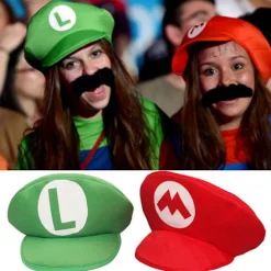 Super Mario Bros. Luigi Cartoon Cosplay Hat Classic Toy Anime Cha
