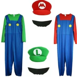 Super Mario Bros Voksen Cosplay Kostume til Mænd - Grøn Størrelse XL[ZHE] Green XL