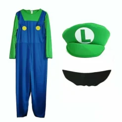 Super Mario Bros Voksen Cosplay Kostume til Mænd - Grøn Størrelse XL[ZHE] Green XL
