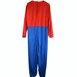 Super Mario Bros Voksen Mario Cosplay Kostume Rød L Red-FQ- Red L