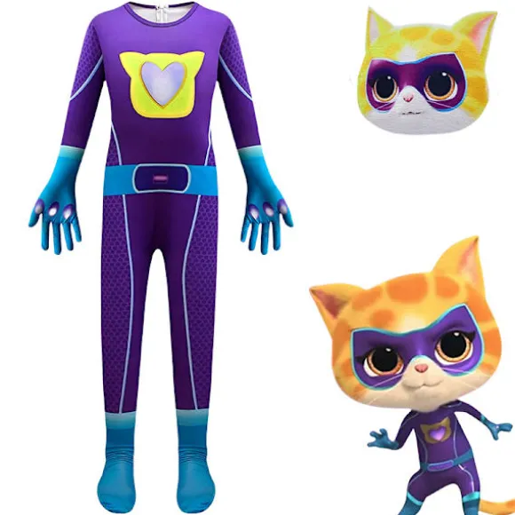 SuperKitties SuperKitty Kostume Performance Kostume 100cm Lilla