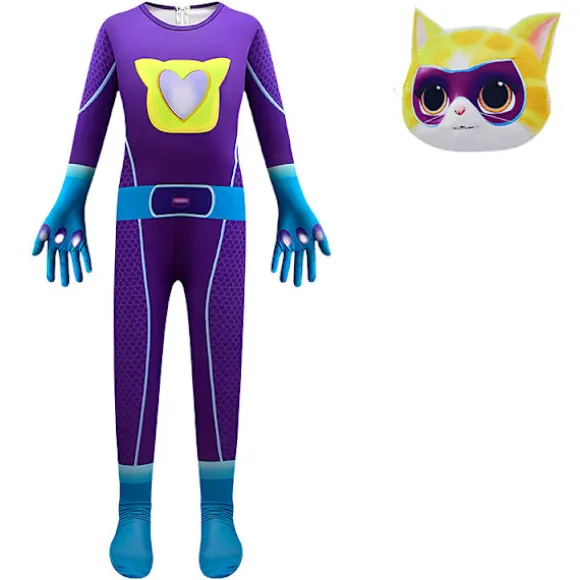 SuperKitties SuperKitty Kostume Performance Kostume 100cm Lilla