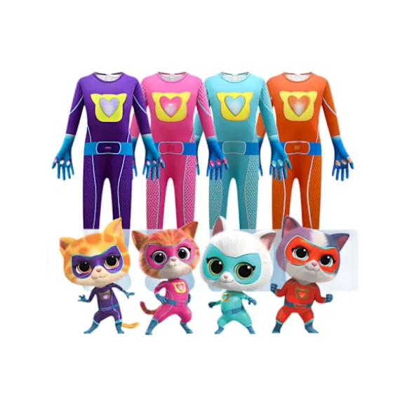 SuperKitties SuperKitty Kostume Performance Kostume 100cm Lilla