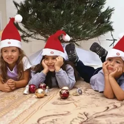 SYNGENDE OG DANSE JULEMANDSHAT Nyhed Hue Musikalsk Bevægelig Sjov Gave JUL, 100% Ny