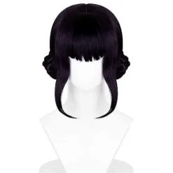 Syntetisk Cosplay Paryk til Piger Perfekt til Kostumefester og Rollespilsarrangementer color:Black purple Zoey