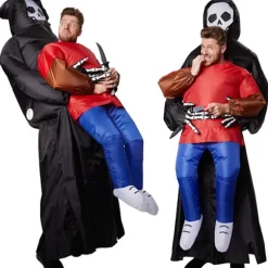 tectake Oppustelig kostume Døden multicolor