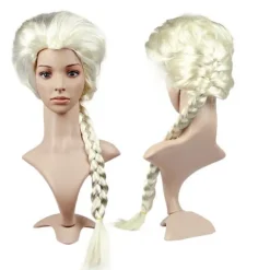 Tegnefilm Figur Cosplay Paryk Syntetisk Lang Flettet Paryk Halloween Jul Kvinder Cosplay Fest Kostume Daglig Paryk