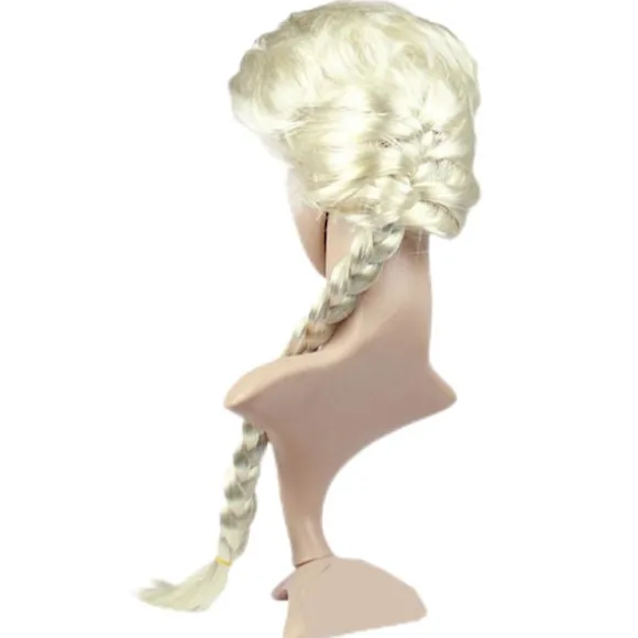 Tegnefilm Figur Cosplay Paryk Syntetisk Lang Flettet Paryk Halloween Jul Kvinder Cosplay Fest Kostume Daglig Paryk