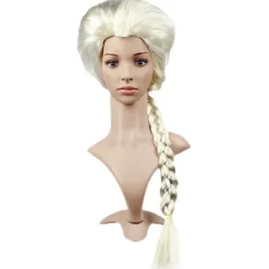 Tegnefilm Figur Cosplay Paryk Syntetisk Lang Flettet Paryk Halloween Jul Kvinder Cosplay Fest Kostume Daglig Paryk