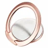 Telefonringholder, Ultratynd 360° Roterende Fingergreb Ringholder Kompatibel med Magnetisk Bilholder til iPhone Samsung Galaxy (Rosaguld)-FA-