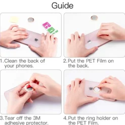 Telefonringholder, Ultratynd 360° Roterende Fingergreb Ringholder Kompatibel med Magnetisk Bilholder til iPhone Samsung Galaxy (Rosaguld)-FA-