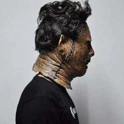 Texas Chainsaw Massacre Leatherface Maske i Latex - Horrorfilm Halloween Cosplay Kostumefest Event Rekvisitter Legetøj Karnevalsmaske