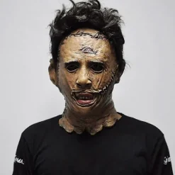 Texas Chainsaw Massacre Leatherface Masker Latex Skræmmende Film Halloween Cosplay Kostume Fest Event Rekvisitter Legetøj Karnevalsmaske