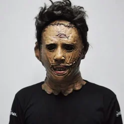 Texas Chainsaw Massacre Leatherface Masker Latex Skræmmende Film Halloween Cosplay Kostume Fest Event Rekvisitter Legetøj Karnevalsmaske
