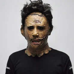 Texas Chainsaw Massacre Leatherface Maske Latex Skræmmende Film Halloween Cosplay Kostume Fest Begivenhed Rekvisitter Legetøj Karneval Maske (FMY)