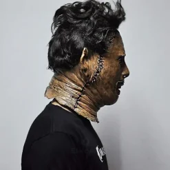 Texas Chainsaw Massacre Leatherface Maske Latex Skræmmende Film Halloween Cosplay Kostume Fest Event Rekvisitter Legetøj Karneval Maske (FMY)-XS7-