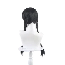 The Addams Family Movie Wednesday Addams Parykker, Halloween Merchandise Gave Til Cosplay Festrekvisitter Flettet Hår Paryk