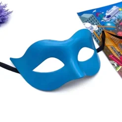 The Good Life Herre- eller Damemaske i Høj Kvalitet - Venetiansk Maskerademaske til Fest - Øjenmaske - Sort Mat - Karneval - Halloween