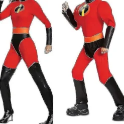 The Incredibles Kostume Dragter Halloween Fest Karneval Tøj til Mænd Kvinder Men 190cm