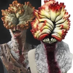 The Last Of Us Clickers Zombie Maske Cosplay Horror Dødningehoved Djævel Blodig Dræber Hjelm Halloween Kostume Rekvisitter (LGL)