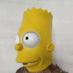 The Simpsons Bart Maske Halloween Høj Kvalitet Latex Kostume Maske-mxbc