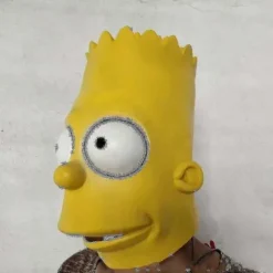 The Simpsons Bart Maske Halloween Høj Kvalitets Latex Kostume Maske - JA