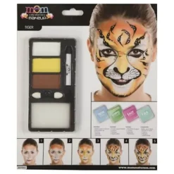 Tiger Makeup Kit - Ukendt mærke - One Size - Flerfarvet - Voksen