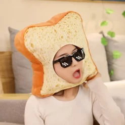 Toastbrød Hat Varm Brød Diy Selfie Props Plys Hat Kostume