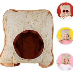 Toastbrød Hovedbånd Mad Hat Hovedbeklædning Børn Sjov Hovedbeklædning Adul
