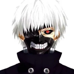 Tokyo Ghoul Ghoul Kaneki Ken Cosplay Paryk Herre Sølv Hvid Paryk Unisex Hovedbeklædning (FMY)