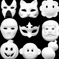 Tom farvemaling maske maske cosplay pulp maske børnehave diy forsyninger Jikaix Butterfly
