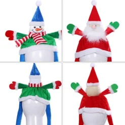 Tomteluva Navidad Rekvisita Nytår Sjov Julehue Voksne Børn Juledekorationer Til Hjemmet Julemanden null - 1