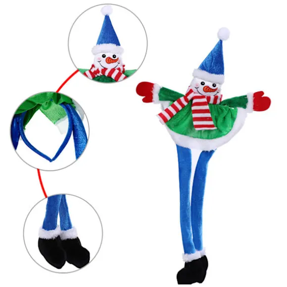 Tomteluva Navidad Rekvisita Nytår Sjov Julehue Voksne Børn Juledekorationer Til Hjemmet Julemanden null - 1