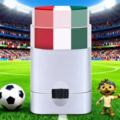 Trefarvet VM Italiensk Flag Ansigtsmaling til Fans, Festivaler og Fester C