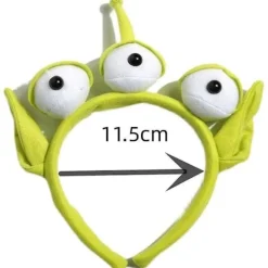 Tre-øjet Alien Monster Pandebånd Plys Legetøj Øjenbolde Pandebånd Til Halloween