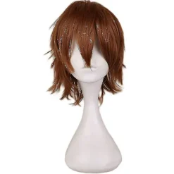 Trendy kort lige cosplay kostume paryk til kvinder, CJY light brown