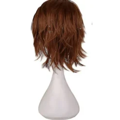 Trendy kort lige cosplay kostume paryk til kvinder, CJY light brown