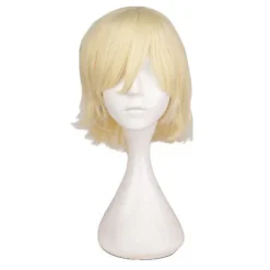 Trendy Kort Lige Cosplay Kostume Paryk Til Mænd Beige beige