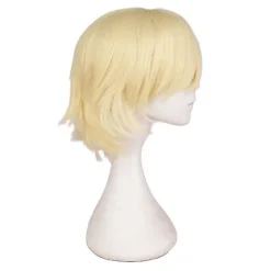 Trendy Kort Lige Cosplay Kostume Paryk Til Mænd Beige beige