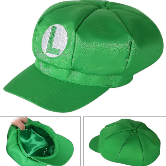 Trixes Pakke med 2 Mario og Luigi Hatte Røde og Grønne Videospiltema Kasketter