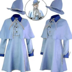 Troldmandsskole Heks Fleur Isabelle Delacour Beauxbaton Magisk Cosplay Kostumer Hat Kvinder Skoleuniform Tøj Hue Halloween-Perfekt Without Cap L