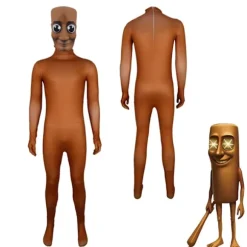 Tung Tung Tung Sahur Jumpsuits Hætte Cosplay Bodysuits Halloween Kostumer 150cm