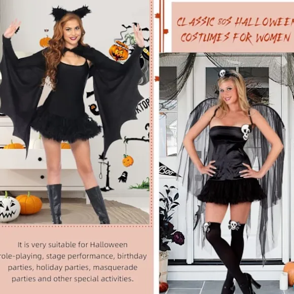Tutu'er til kvinder Lagdelt Tyl Tutu nederdele Voksen Klassisk 80'er Halloween