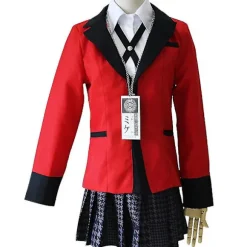 Tvangsagtig Spiller Kakegurui Kostume Jabami Yumeko Anime Kakegurui Kirari Momobami Uniform Sæt Til Kvinder M