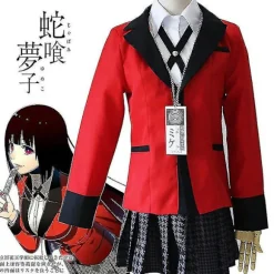 Tvangsmæssig Spiller Kakegurui Kostume Sæt Jabami Yumeko Outfits Sæt L
