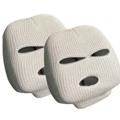 Tyverisikring Bil Nakkestøttebetræk Balaclava Design Ferie Biltilbehør White 2pcs