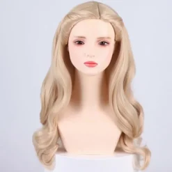 Udsøgt NiceLisa Ond Heks Fletning Brun Ondskabsfuld Paryk Lang Flettet Troldmand Cosplay Parykker til Kvinder (uden Hat) color:Beige